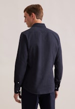 Slim Chemise en flanelle Uni in Gris |  Seidensticker Onlineshop