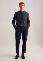 Slim Flannel shirt Uni in Grey |  Seidensticker Onlineshop