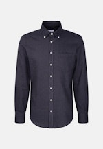 Slim Flannel shirt Uni in Grey |  Seidensticker Onlineshop