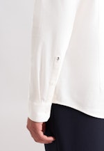 Slim Chemise en flanelle Uni in Ecru |  Seidensticker Onlineshop