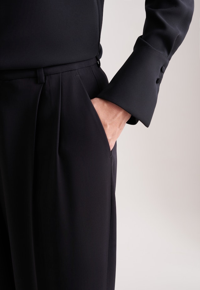 Bundfaltenhose in Schwarz |  Seidensticker Onlineshop