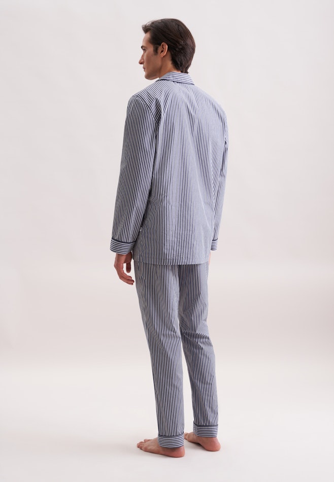 Regular Pyjama Karo in Dunkelblau | Seidensticker Onlineshop