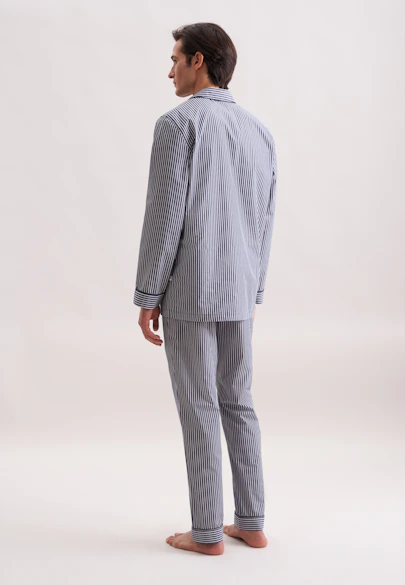 Regular Pyjama Gestreift in Dunkelblau |  Seidensticker Onlineshop