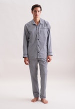 Regular Pyjama Karo in Dunkelblau |  Seidensticker Onlineshop