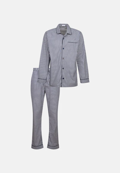 Regular Pyjama Karo in Dunkelblau |  Seidensticker Onlineshop