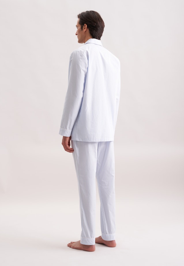 Regular Pyjama Karo in Hellblau |  Seidensticker Onlineshop
