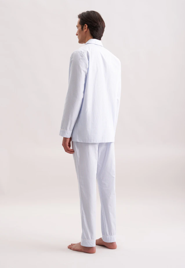 Regular Pyjama Gestreift in Hellblau |  Seidensticker Onlineshop