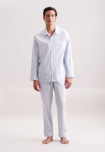 Regular Pyjama Karo in Hellblau |  Seidensticker Onlineshop