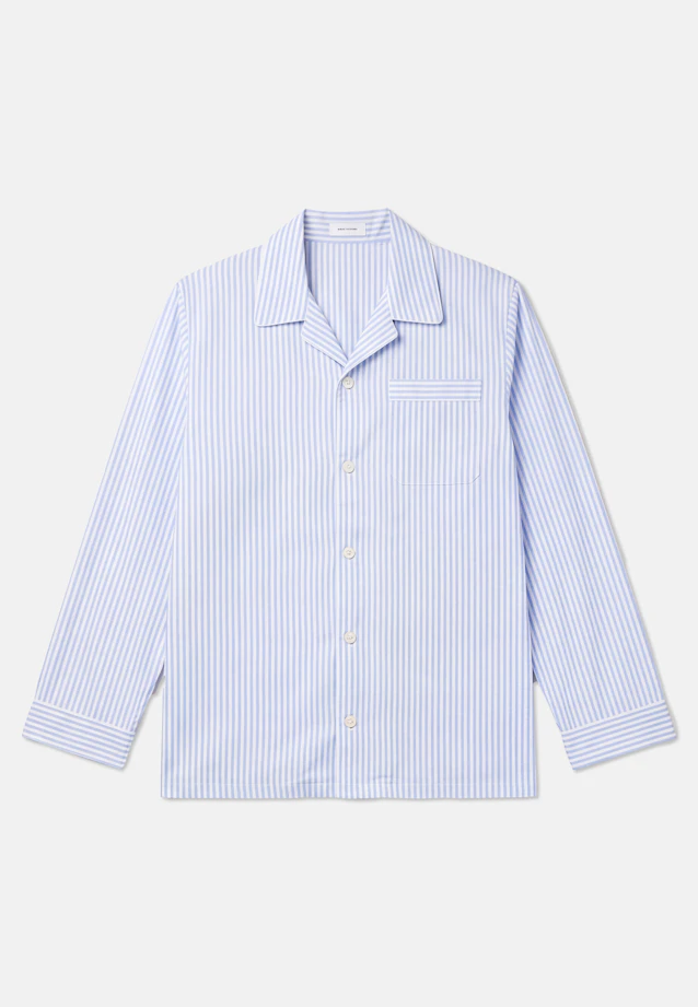 Regular Pyjama Gestreift in Hellblau |  Seidensticker Onlineshop
