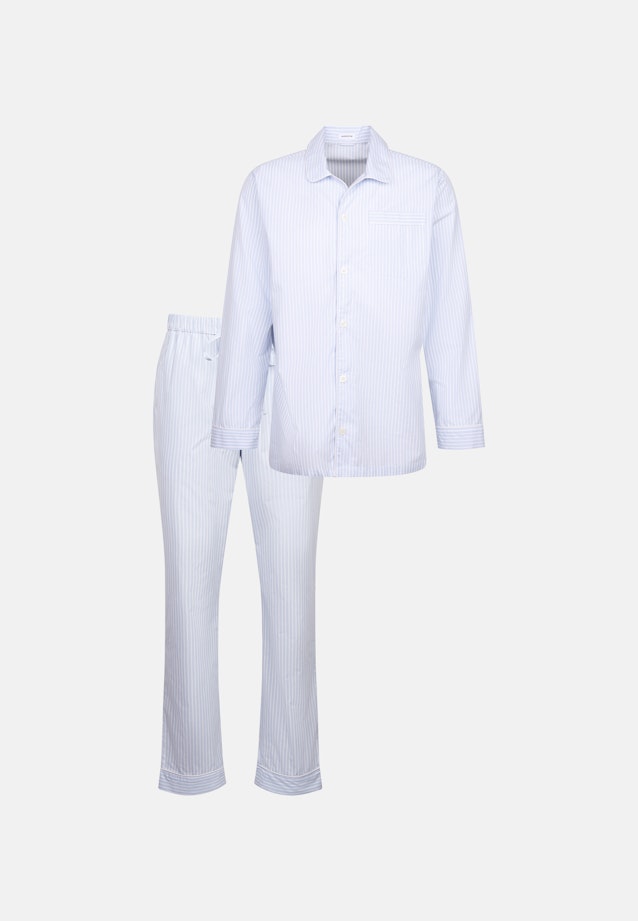 Regular Pyjama Karo in Hellblau |  Seidensticker Onlineshop