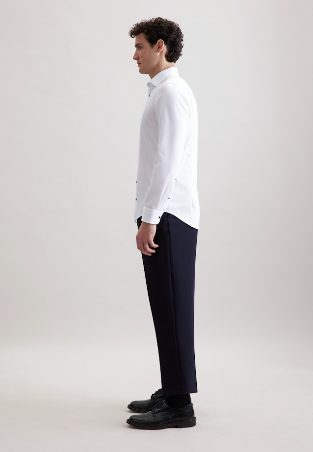 Shaped Business shirt Uni in Weiß |  Seidensticker Onlineshop
