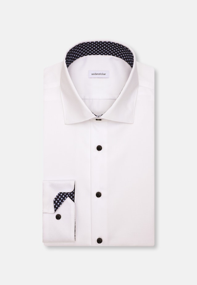 Shaped Business shirt Uni in Weiß |  Seidensticker Onlineshop