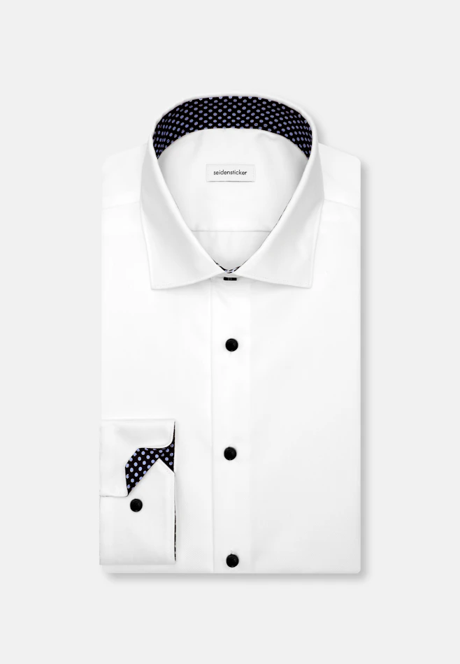 Shaped Chemise d'affaires Uni dans Blanc | Boutique en ligne Seidensticker