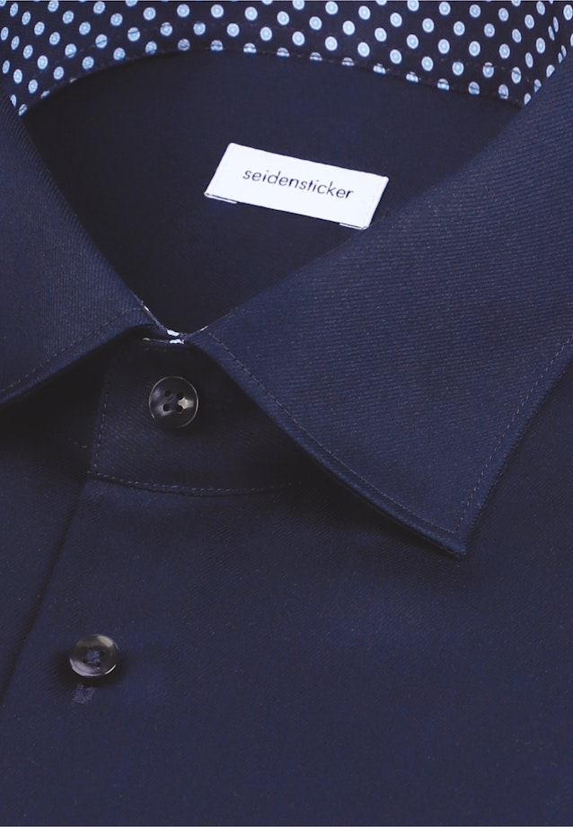 Shaped Business Hemd Uni in Dunkelblau |  Seidensticker Onlineshop