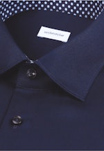 Shaped Business Hemd Uni in Dunkelblau |  Seidensticker Onlineshop