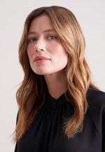 Raglanbluse mit Stehkragen in Schwarz |  Seidensticker Onlineshop