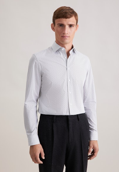 Slim Chemise d'affaires Imprimé in Gris | Seidensticker Onlineshop