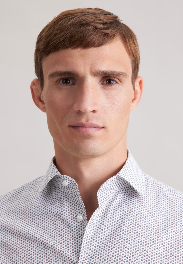 Slim Business shirt Print in Grey |  Seidensticker Onlineshop