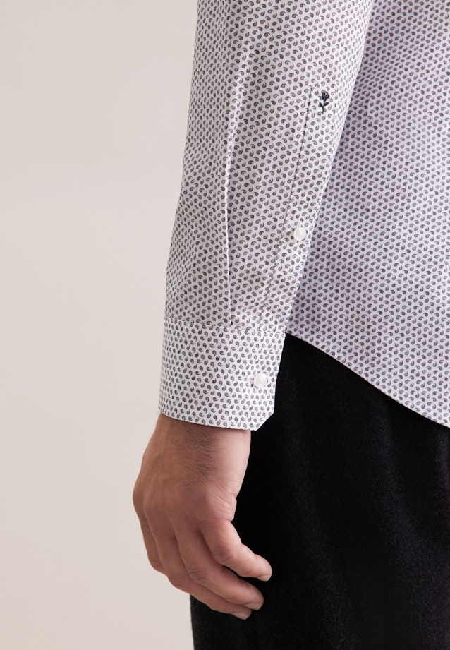 Slim Chemise d'affaires Imprimé in Gris |  Seidensticker Onlineshop