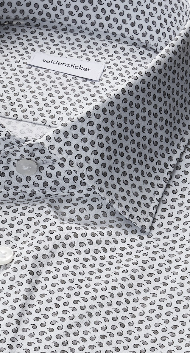 Slim Business Hemd Druck in Grau |  Seidensticker Onlineshop