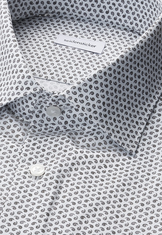 Slim Business Hemd Druck in Grau | Seidensticker Onlineshop
