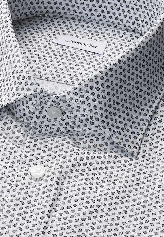 Slim Business Hemd Druck in Grau |  Seidensticker Onlineshop