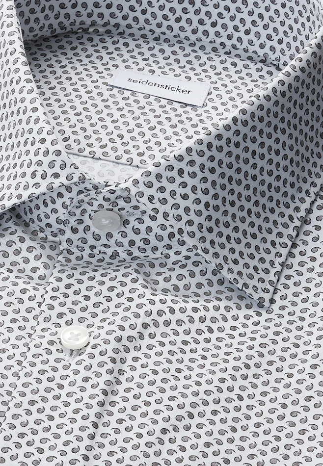 Slim Business Hemd Druck in Grau | Seidensticker Onlineshop
