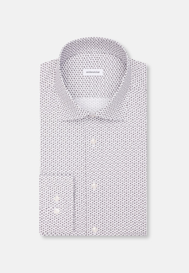 Slim Business Hemd Druck in Grau |  Seidensticker Onlineshop
