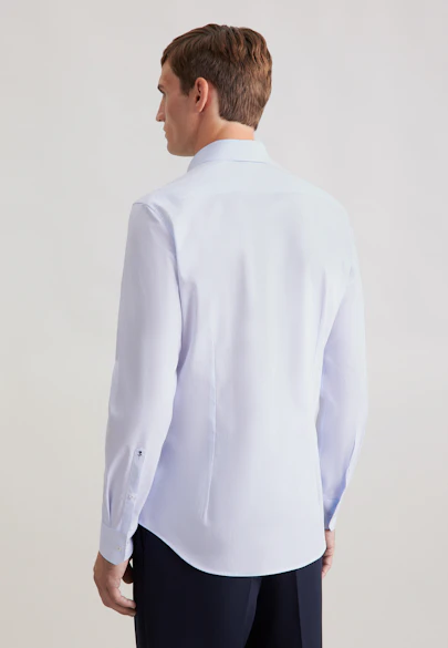 Slim Business Hemd Druck in Hellblau |  Seidensticker Onlineshop