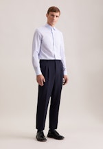 Slim Business Hemd Druck in Hellblau |  Seidensticker Onlineshop