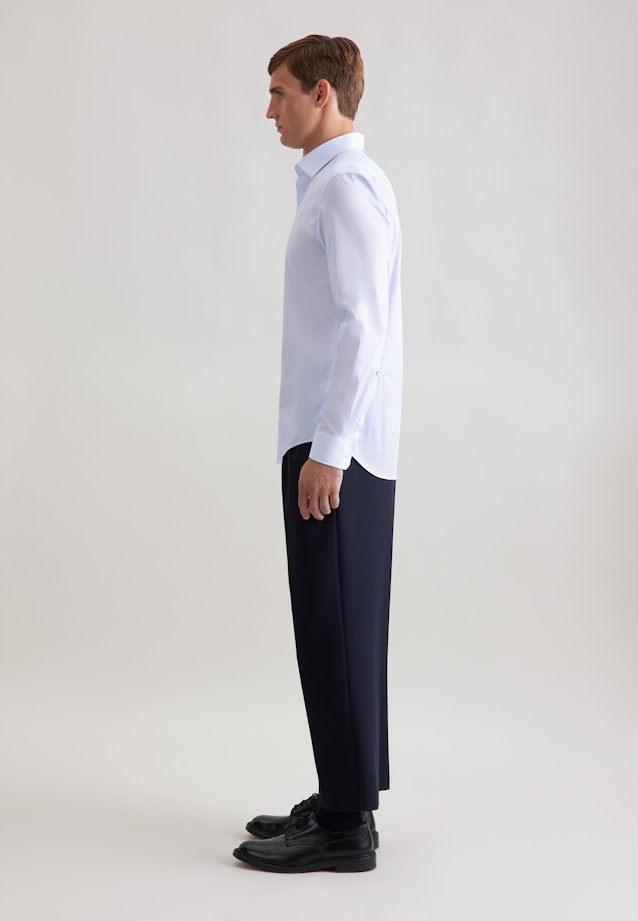 Slim Business Hemd Druck in Hellblau |  Seidensticker Onlineshop