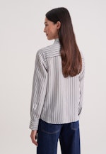 Fließende Hemdbluse mit Streifen in Braun |  Seidensticker Onlineshop