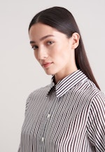 Fließende Hemdbluse mit Streifen in Braun |  Seidensticker Onlineshop
