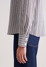Fließende Hemdbluse mit Streifen in Braun |  Seidensticker Onlineshop