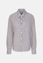 Fließende Hemdbluse mit Streifen in Braun |  Seidensticker Onlineshop