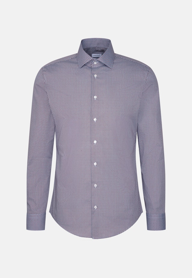 Slim Business Hemd Geometrische Muster in Rot |  Seidensticker Onlineshop