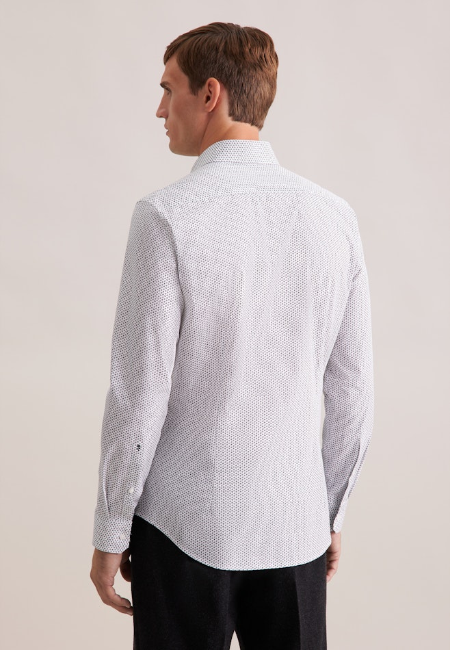 Shaped Business shirt Print in Grey | Seidensticker online shop