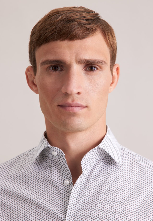 Shaped Business shirt Print in Grey |  Seidensticker Onlineshop