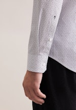 Shaped Business Hemd Druck in Grau |  Seidensticker Onlineshop