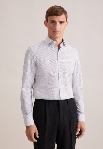 X-Slim Business shirt Chain print in Grey |  Seidensticker Onlineshop