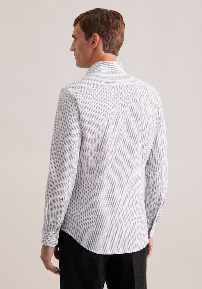 X-Slim Chemise d'affaires Imprimé en chaîne dans Gris | Boutique en ligne Seidensticker