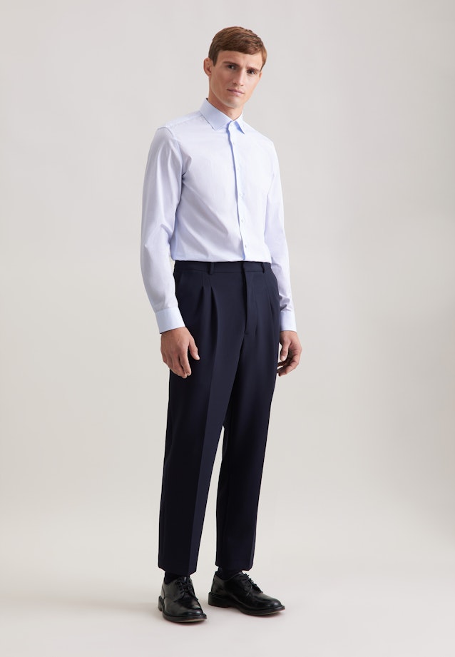 Shaped Business Hemd Druck in Hellblau |  Seidensticker Onlineshop