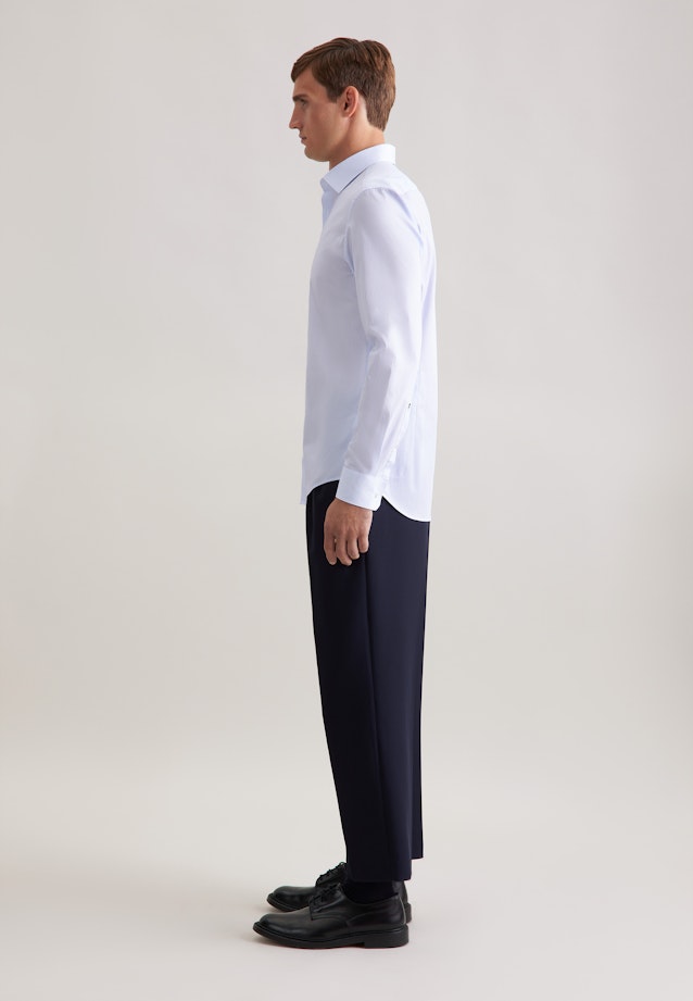 Shaped Business Hemd Druck in Hellblau |  Seidensticker Onlineshop