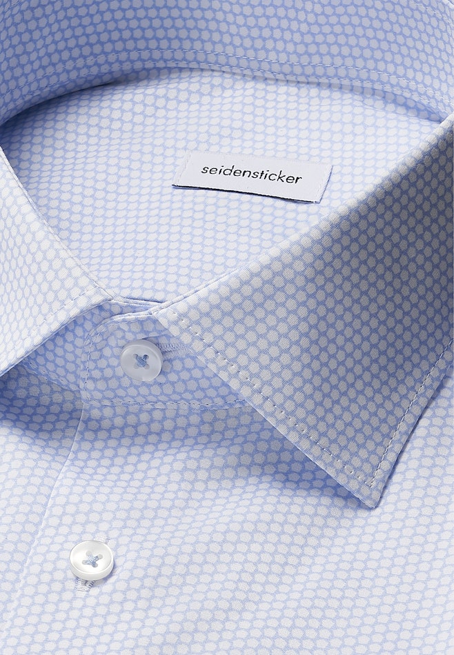 Shaped Business Hemd Druck in Hellblau | Seidensticker Onlineshop