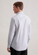 Regular Business shirt Print in Grey |  Seidensticker Onlineshop