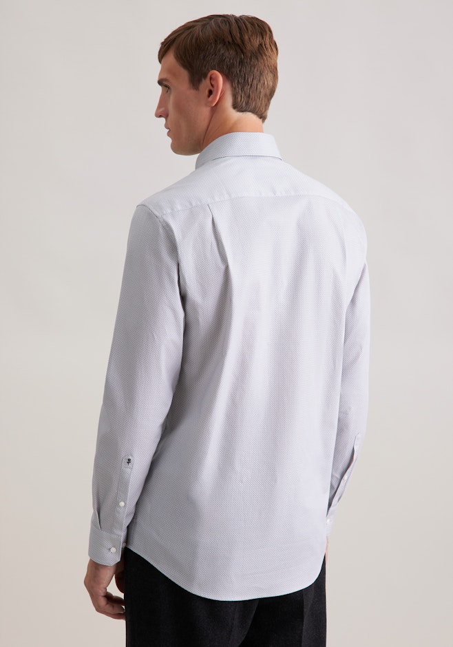 Regular Chemise d'affaires Imprimé dans Gris | Boutique en ligne Seidensticker