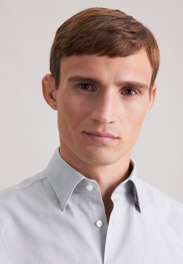 Regular Business shirt Print in Grey |  Seidensticker Onlineshop