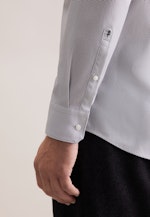 Regular Business Hemd Druck in Grau |  Seidensticker Onlineshop