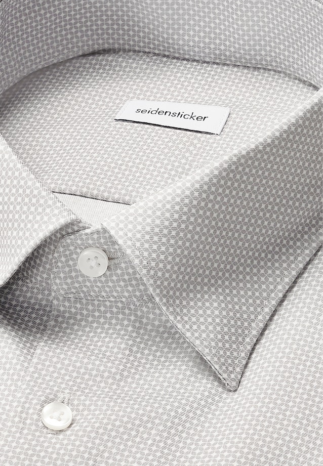 Regular Business shirt Print in Grey |  Seidensticker Onlineshop