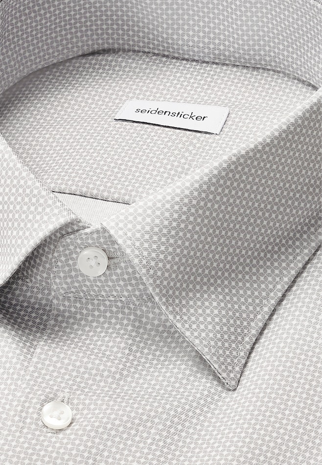 Regular Business shirt Print in Grey | Seidensticker online shop